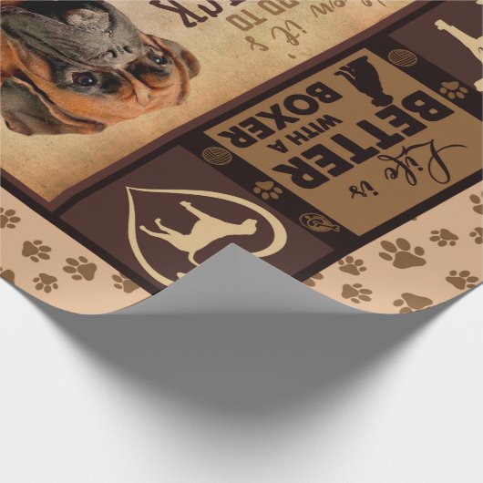 クリスパーソナライズされたマス毛布、人生は機知に富む ラッピングペーパー (角)