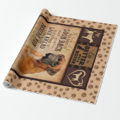 クリスパーソナライズされたマス毛布、人生は機知に富む ラッピングペーパー (アンロールド)