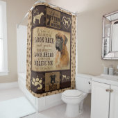 クリスパーソナライズされたマス，ボクサーの方が人生が良い シャワーカーテン (インサイチュ)