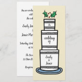 クリスパーソナライズされたマ結婚ス 招待状 (正面/裏面)