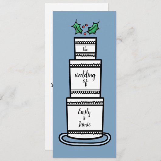 クリスパーソナライズされたマ結婚ス 招待状 (正面/裏面)