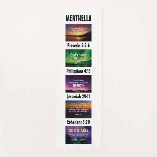 クリスパーソナライズされた感動的タン聖なる書物、 経典 ヨガマット (正面)