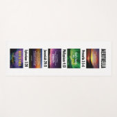 クリスパーソナライズされた感動的タン聖なる書物、 経典 ヨガマット (正面(横))