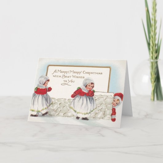 クリスビクトリアンマスグリーティングカード シーズンカード (正面)