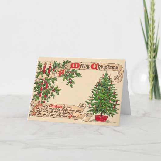 クリスビクトリアンマスグリーティングカード シーズンカード (正面)