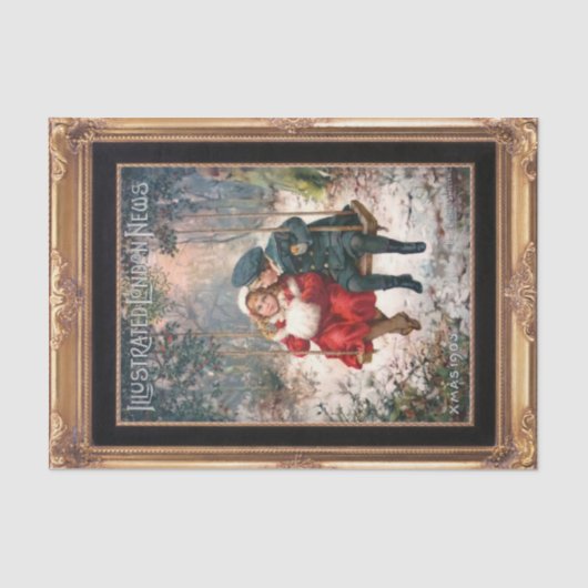 クリスビクトリアンマス甘味ティッシュペーパー 薄葉紙 (正面)