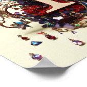 クリスピンの理容師ラウンジカスタム：ロゴ入りポスター ポスター (角)