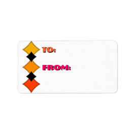 クリスピーきれいなバスケット織り(To-Fromラベル) ラベル