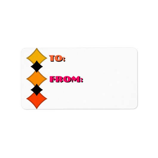 クリスピーきれいなバスケット織り(To-Fromラベル) ラベル (正面)
