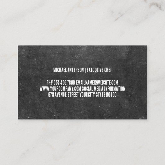 クリスピーな鶏のフライ 名刺 (裏面)