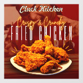 クリスピーカスタマイズクのサクサクした揚げチキンプロモーション ウィンドウサイン (シート)