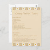 クリスピーフランスのトースト ポストカード (正面/裏面)