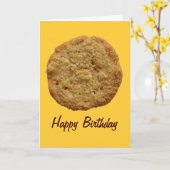 クリスピー焼いたクッキーパーティーイベント誕生日カード カード (黄色い花)