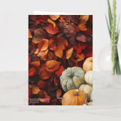 クリスピ離れーのバイブル詩篇100:4 Happy Thanksgiving カード (裏面)