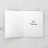 クリスピ離れーのバイブル詩篇100:4 Happy Thanksgiving カード (内部)