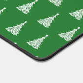 クリスファンシー芸術的スマスパターンホリデーグリーン デスクマット (コーナー)