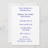 クリスプホワイトラン誕生パーティー80 招待状 (裏面)