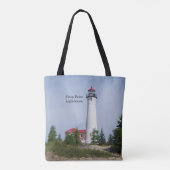 クリスプポイント灯台 オールアラウンドトートバッグ トートバッグ (裏面)