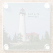 クリスペリポイントライトハウスガラスコースター ガラスコースター (裏面)