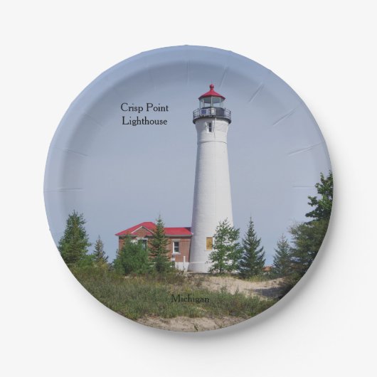 クリスペリポイントライトハウス紙プレート ペーパープレート (正面)