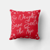 クリスマいけなス救サンタ・ザ・トリップ赤白 クッション (裏面)