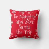 クリスマいけなス救サンタ・ザ・トリップ赤白 クッション (裏面)