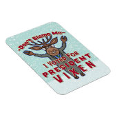 クリスマおもしろいスのヴィクセンのトナカイ政治大統領 マグネット (右側)