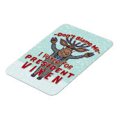 クリスマおもしろいスのヴィクセンのトナカイ政治大統領 マグネット (左側)