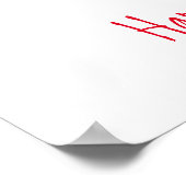 クリスマお洒落スキリン ポスター (角)