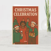 クリスマお祝い招待状カード カード (裏面)