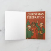 クリスマお祝い招待状カード カード (内部)