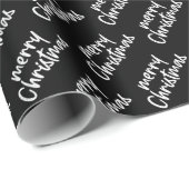 クリスマエレガントス白黒 ラッピングペーパー (ロールコーナー)