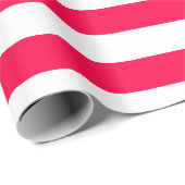 クリスマクラシックスレッドホワイトシストライプのックテンプレート ラッピングペーパー (ロールコーナー)