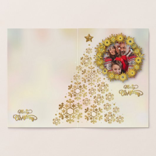 クリスマスсカード 箔カード (内部)