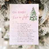 クリスマスああベビー真偽の赤ちゃんシャワーゲーム 招待状