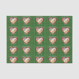 クリスマスあなたのペットの写真カスタム文字パターン 薄葉紙