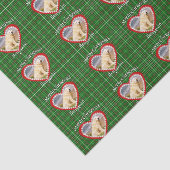 クリスマスあなたのペットの写真カスタム文字パターン 薄葉紙 (詳細)