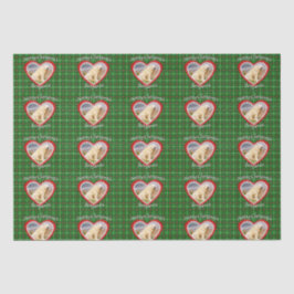 クリスマスあなたのペットの写真カスタム文字パターン 薄葉紙