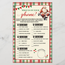 クリスマスあなたの携帯電話のプレイドゲームカードに何がある チラシ