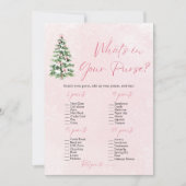 クリスマスあなたの財布の赤ちゃんシャワーゲームに何がある 招待状 (正面)