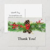 クリスマスありがとうございます ポストカード (正面/裏面)