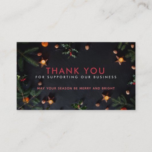 クリスマスありがとう名刺 名刺 (正面)