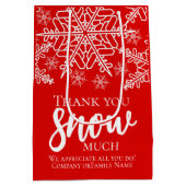 クリスマスありがとう雪ほど ミディアムペーパーバッグ (裏面)