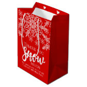 クリスマスありがとう雪ほど ミディアムペーパーバッグ (裏面アングル)