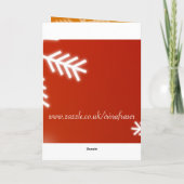 クリスマスありがとう - キャンディーケーン、キャンドル、ホーリー シーズンカード (裏面)