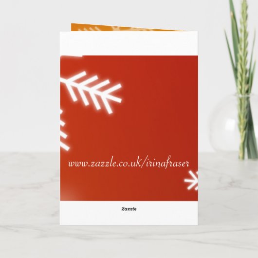 クリスマスありがとう - キャンディーケーン、キャンドル、ホーリー シーズンカード (裏面)