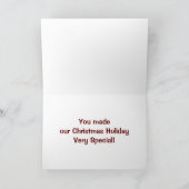 **クリスマスありがとう**Uは"特別"にした サンキューカード (内部)