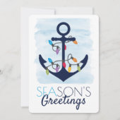 クリスマスいかりライトシーズンのグリーティングフォト シーズンカード (正面)