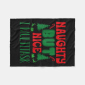 クリスマスいけなだがニースIタスク数々のウィンターホリ フリースブランケット (正面(横))