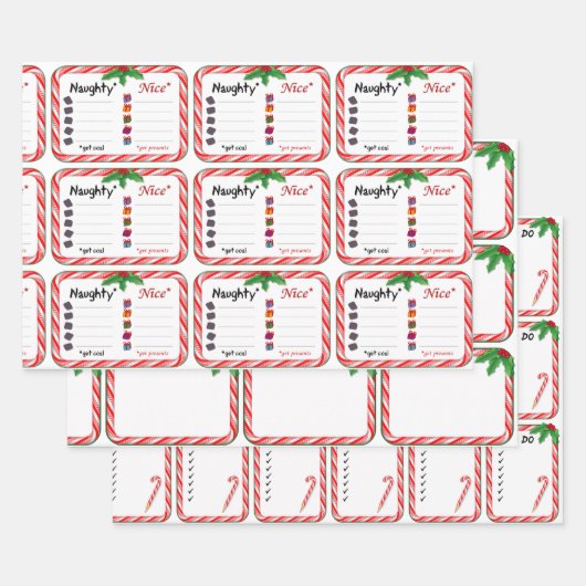 クリスマスいけなと素敵なラッピング紙 ラッピングペーパーシート (セット)